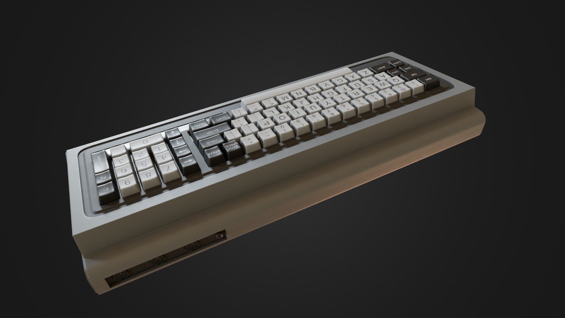 RadioShack TRS-80 Model 1 Low-poly 3D model_25