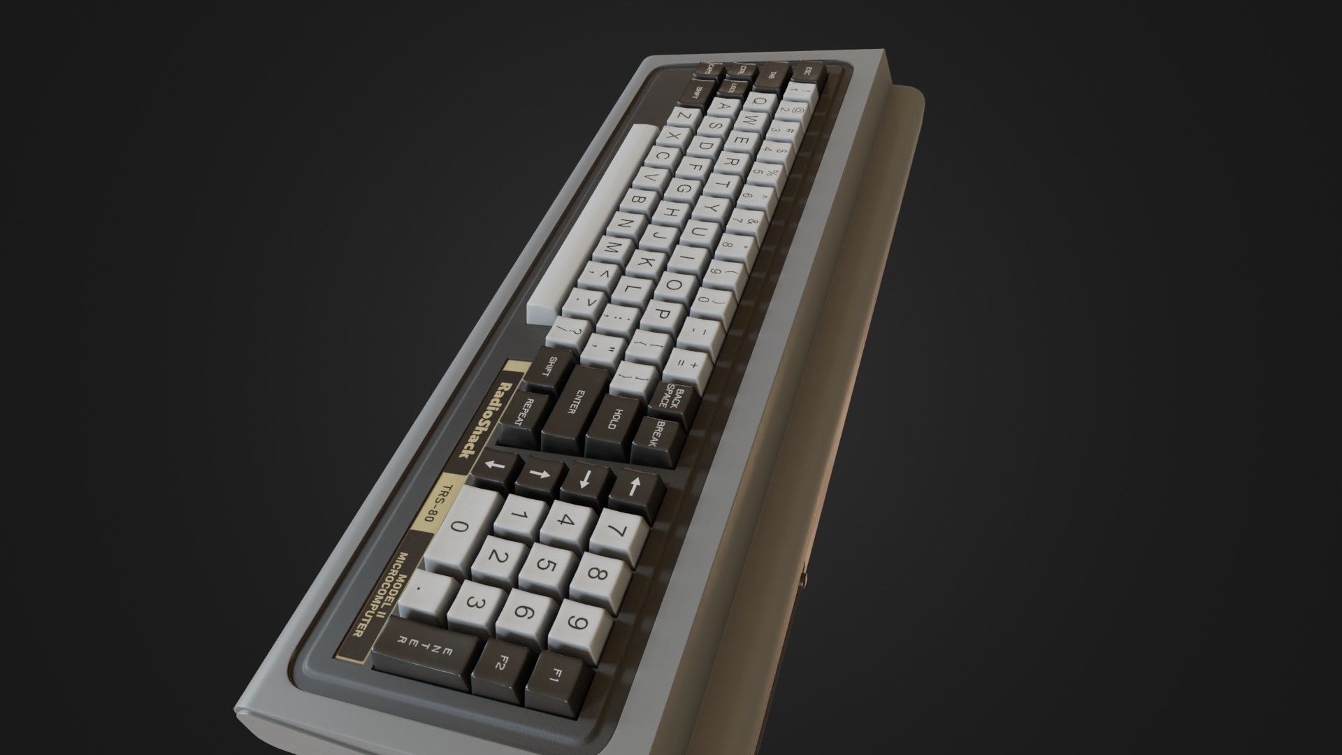 RadioShack TRS-80 Model 1 Low-poly 3D model_30