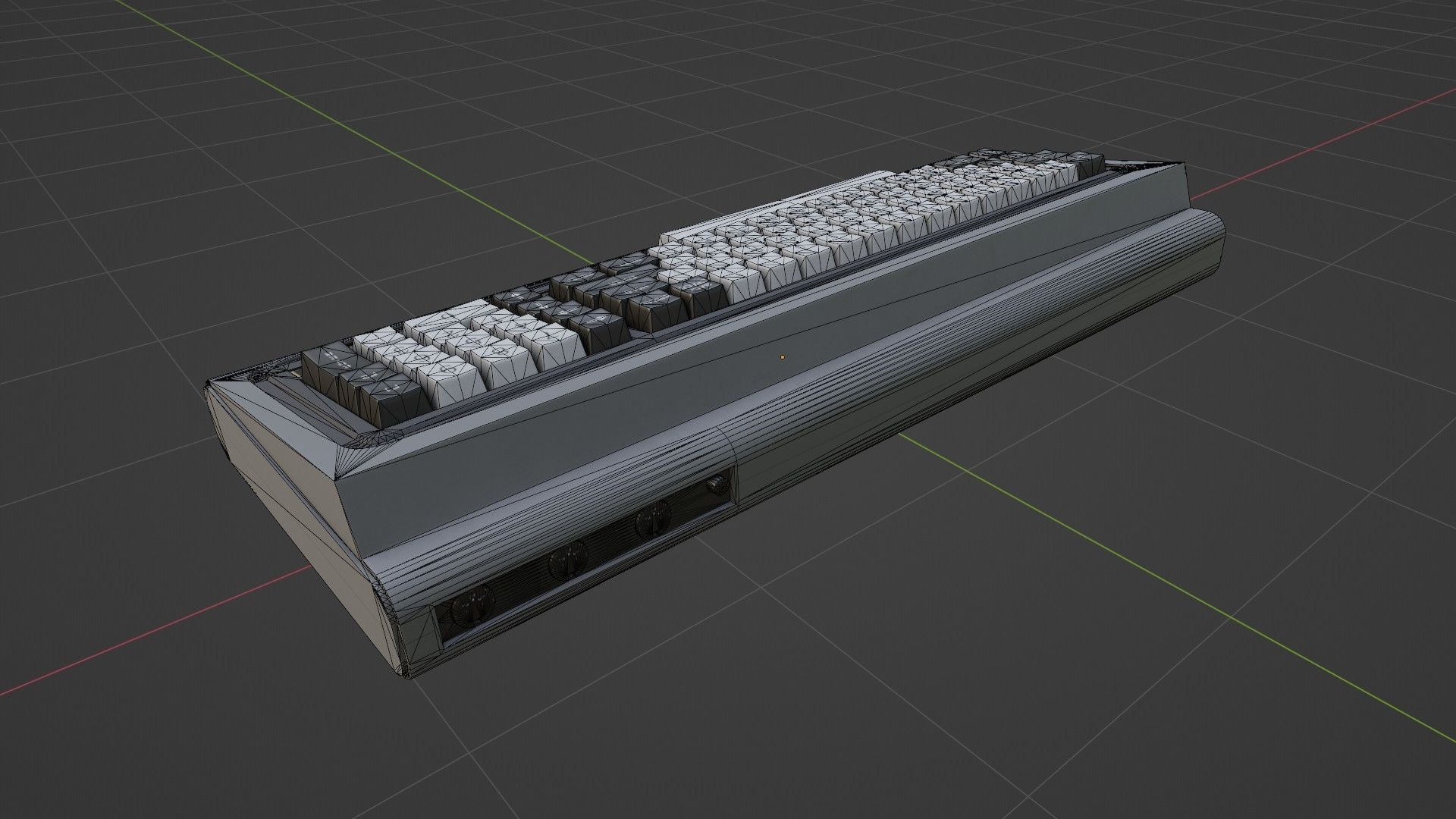 RadioShack TRS-80 Model 1 Low-poly 3D model_3