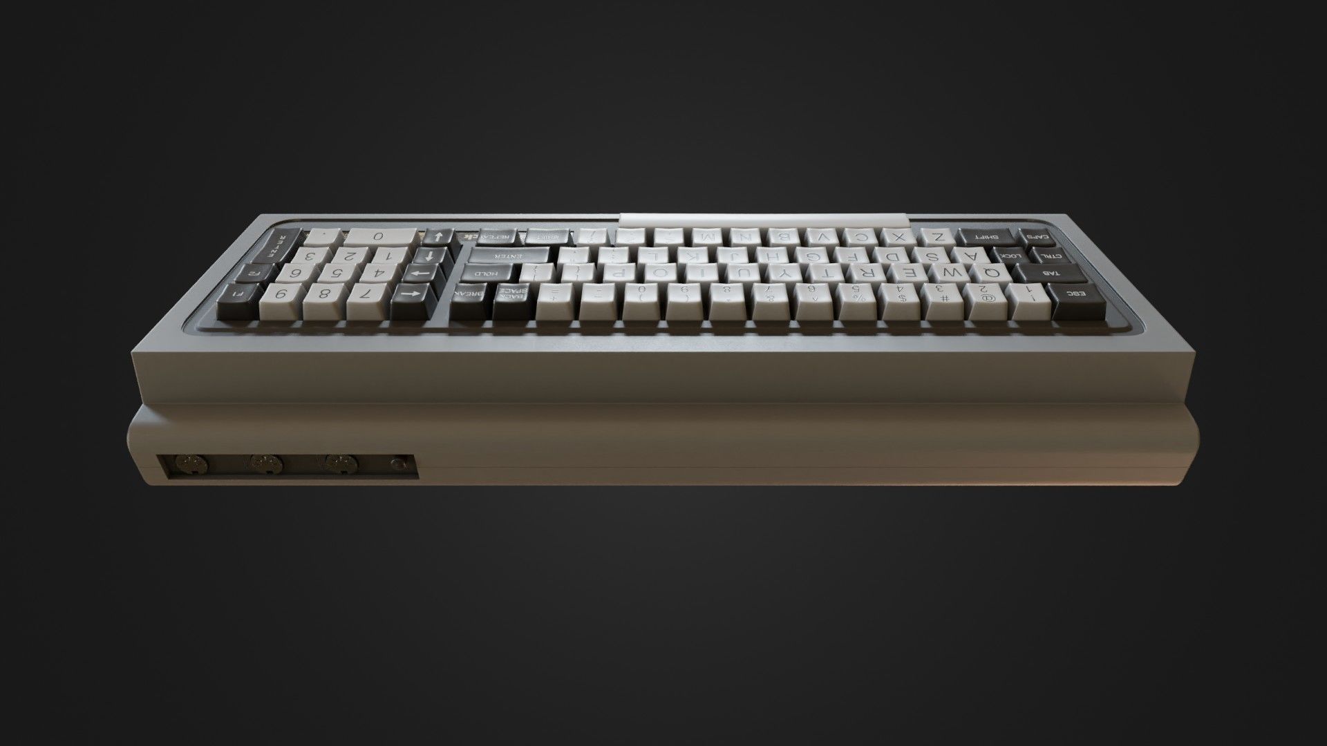 RadioShack TRS-80 Model 1 Low-poly 3D model_22