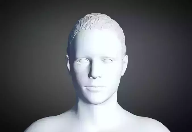 3D Hair style for Man 36 3D model