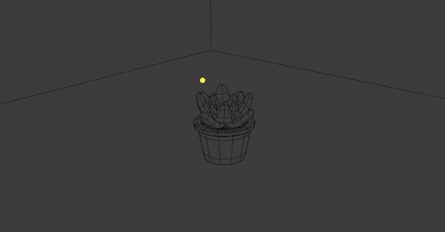 Succulent plant in pot 3D model_6