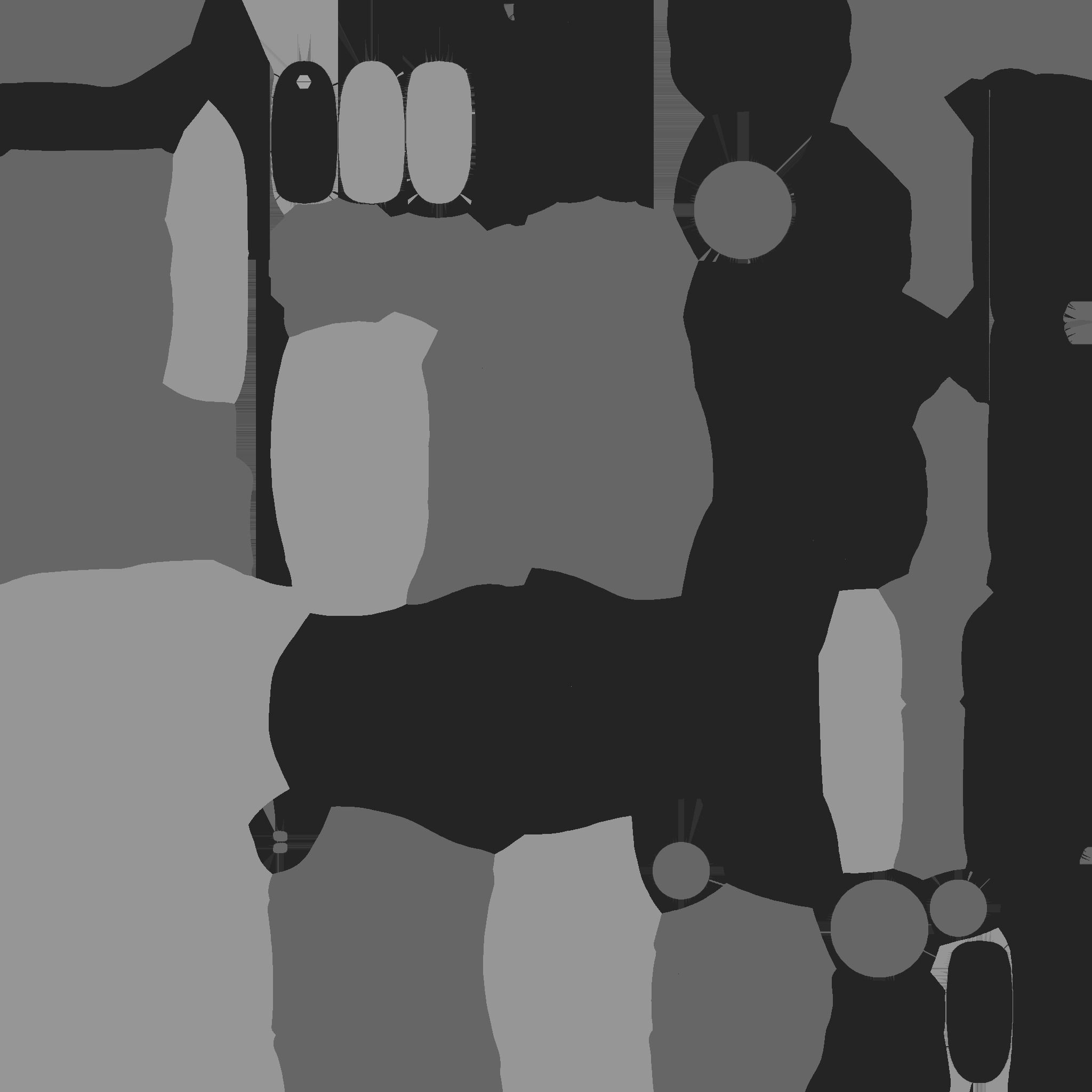 Tech Wheelchair B01 White Gray - Disability Character Design Low-poly 3D model_25