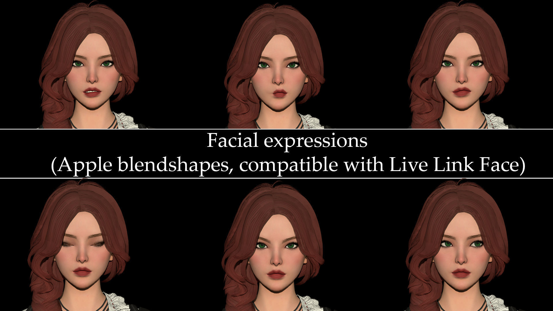 Pirate Girl Low-poly 3D model_6