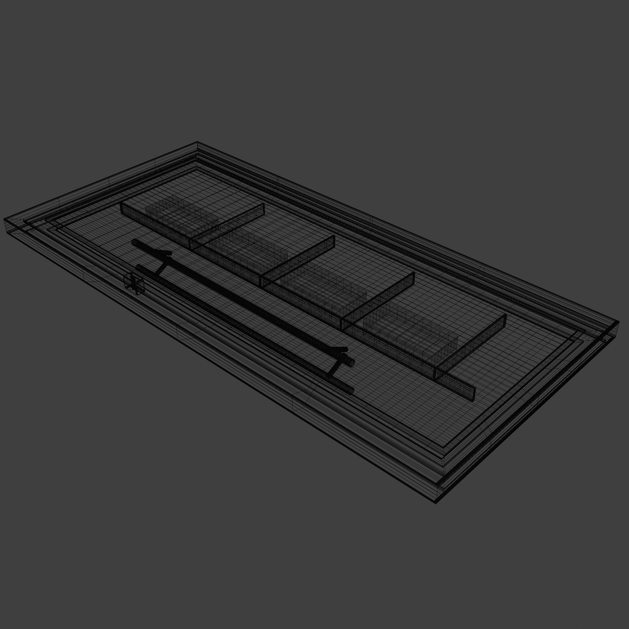 Main Door Low-poly 3D model_2
