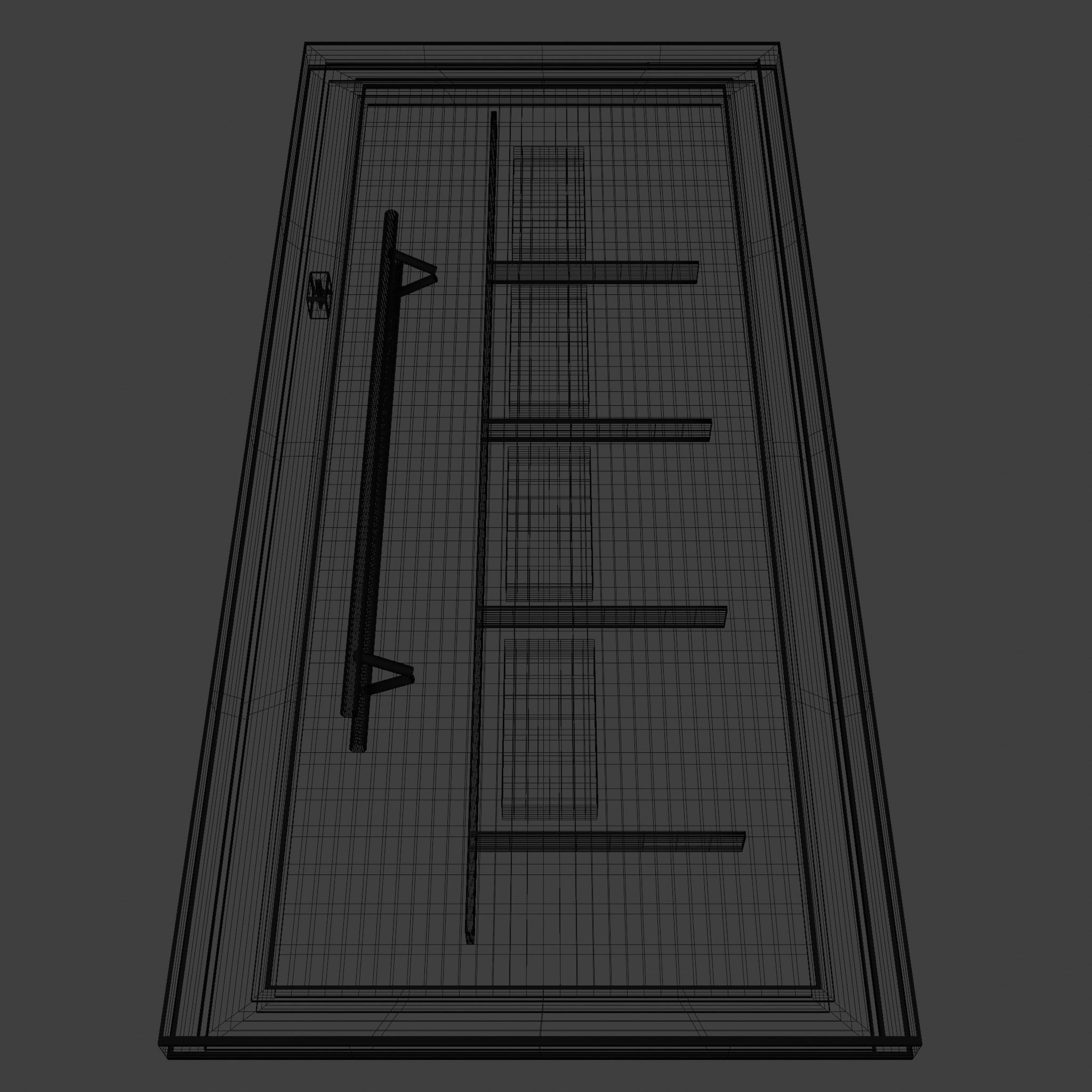 Main Door Low-poly 3D model_5