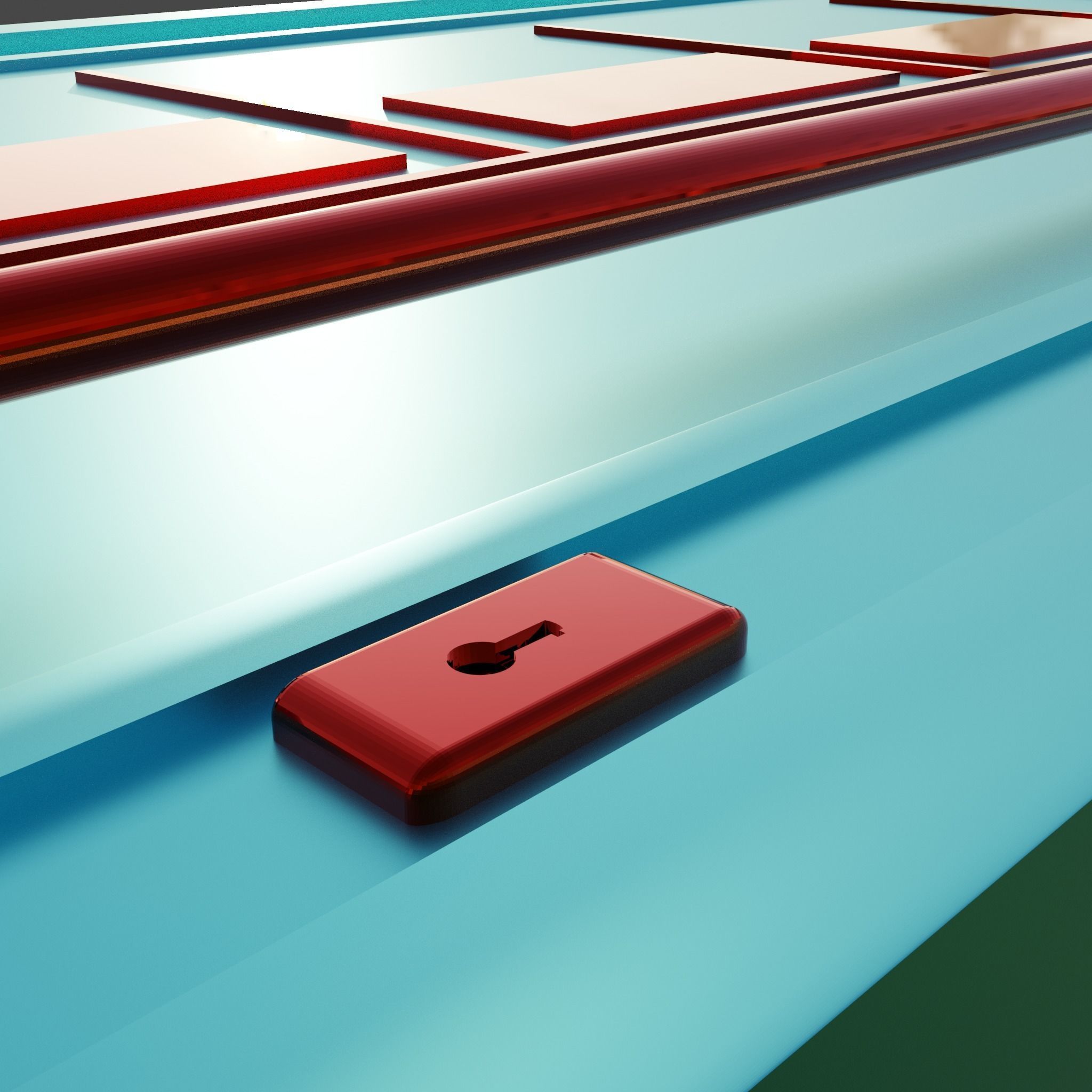 Main Door Low-poly 3D model_6