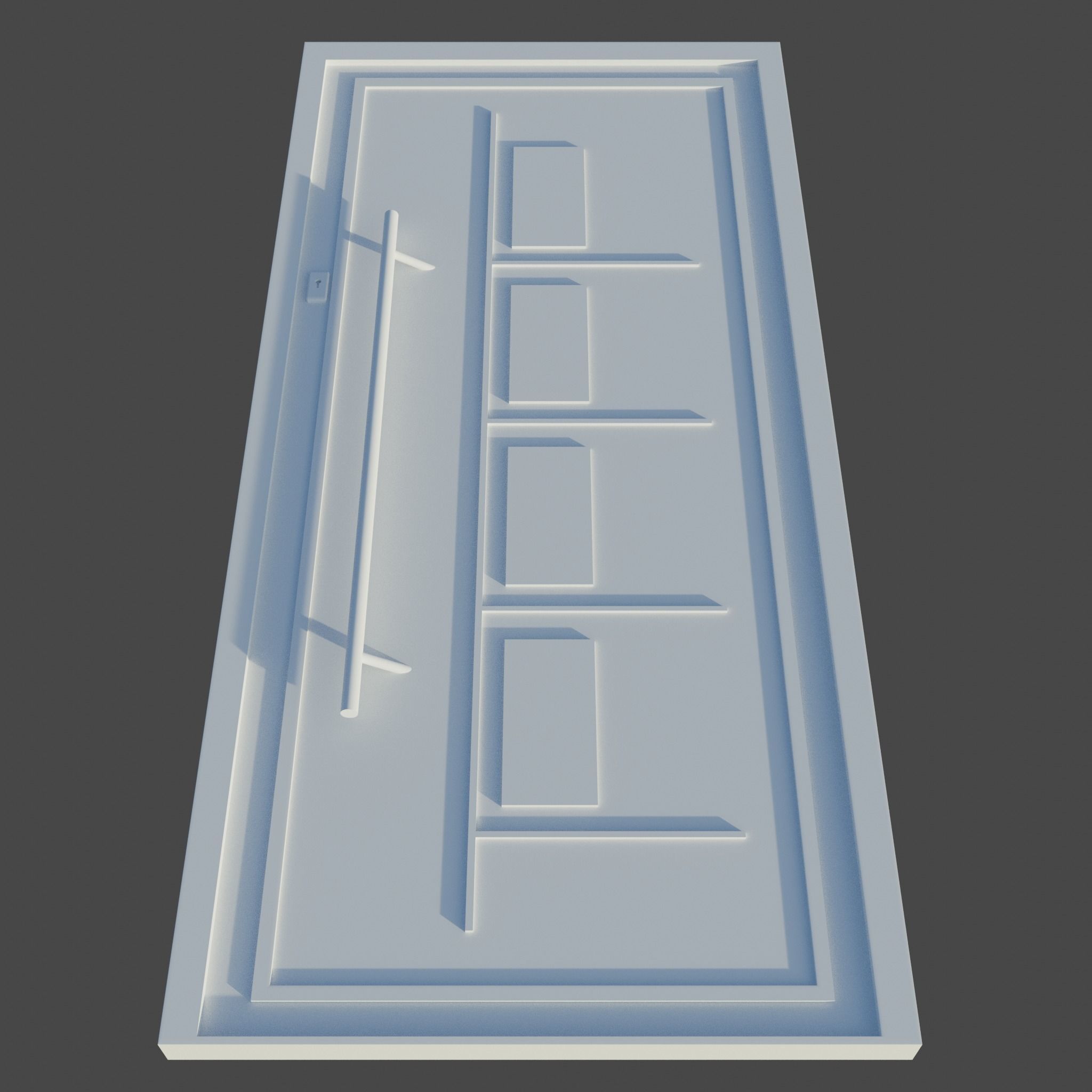 Main Door Low-poly 3D model_4
