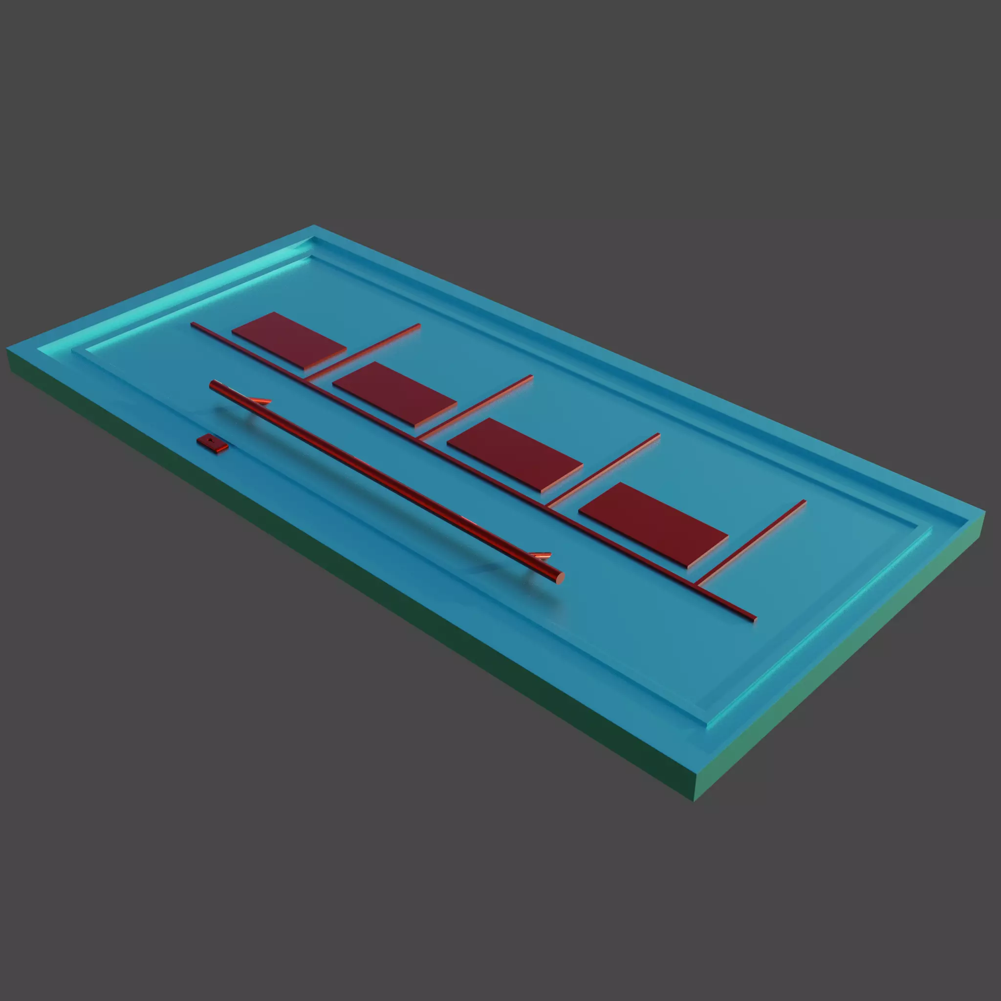 Main Door Low-poly 3D model_0
