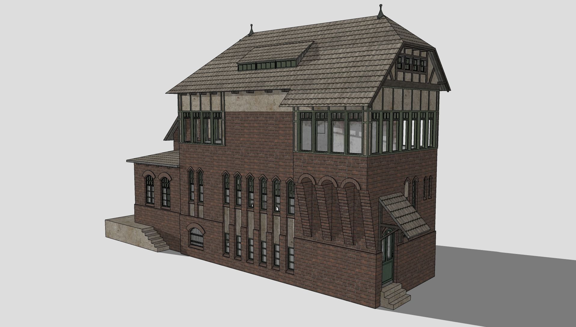 Berlin-Tegel signal box 3D model_5