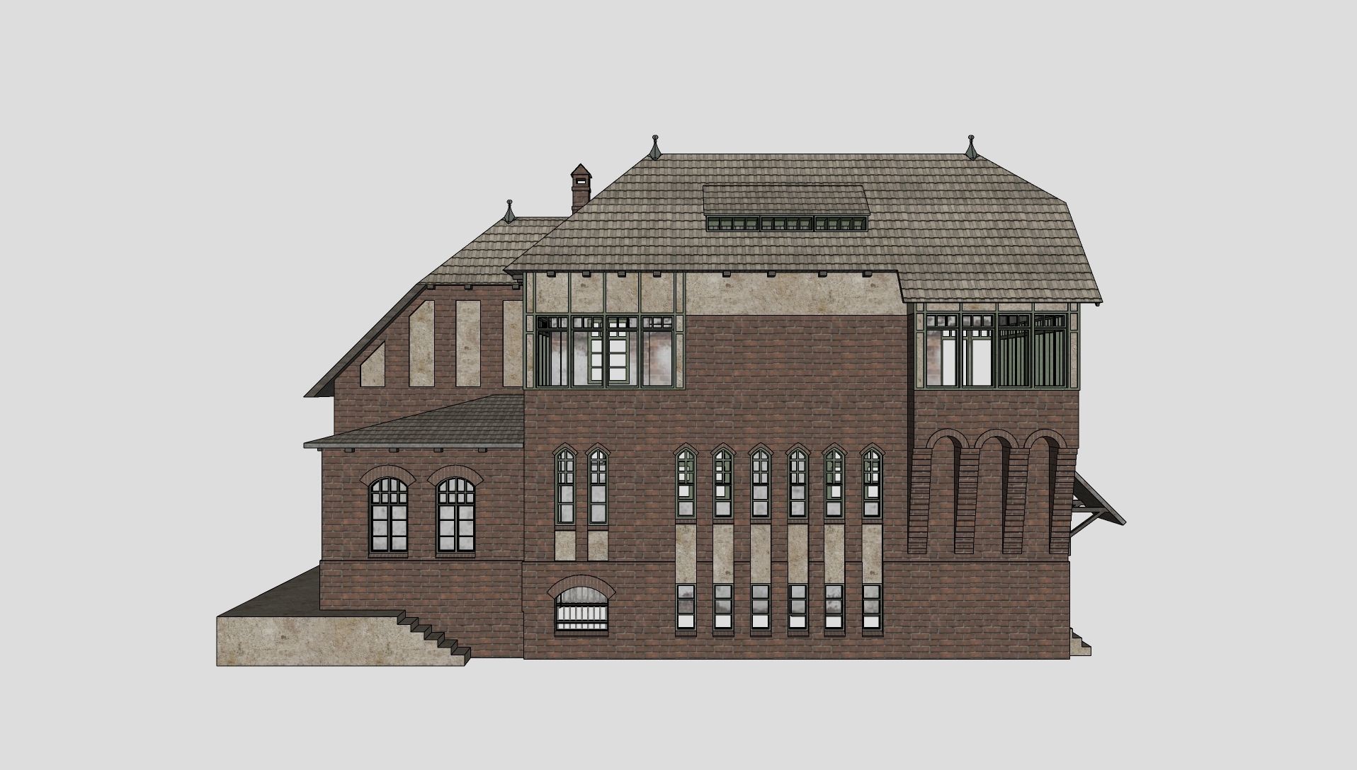 Berlin-Tegel signal box 3D model_6