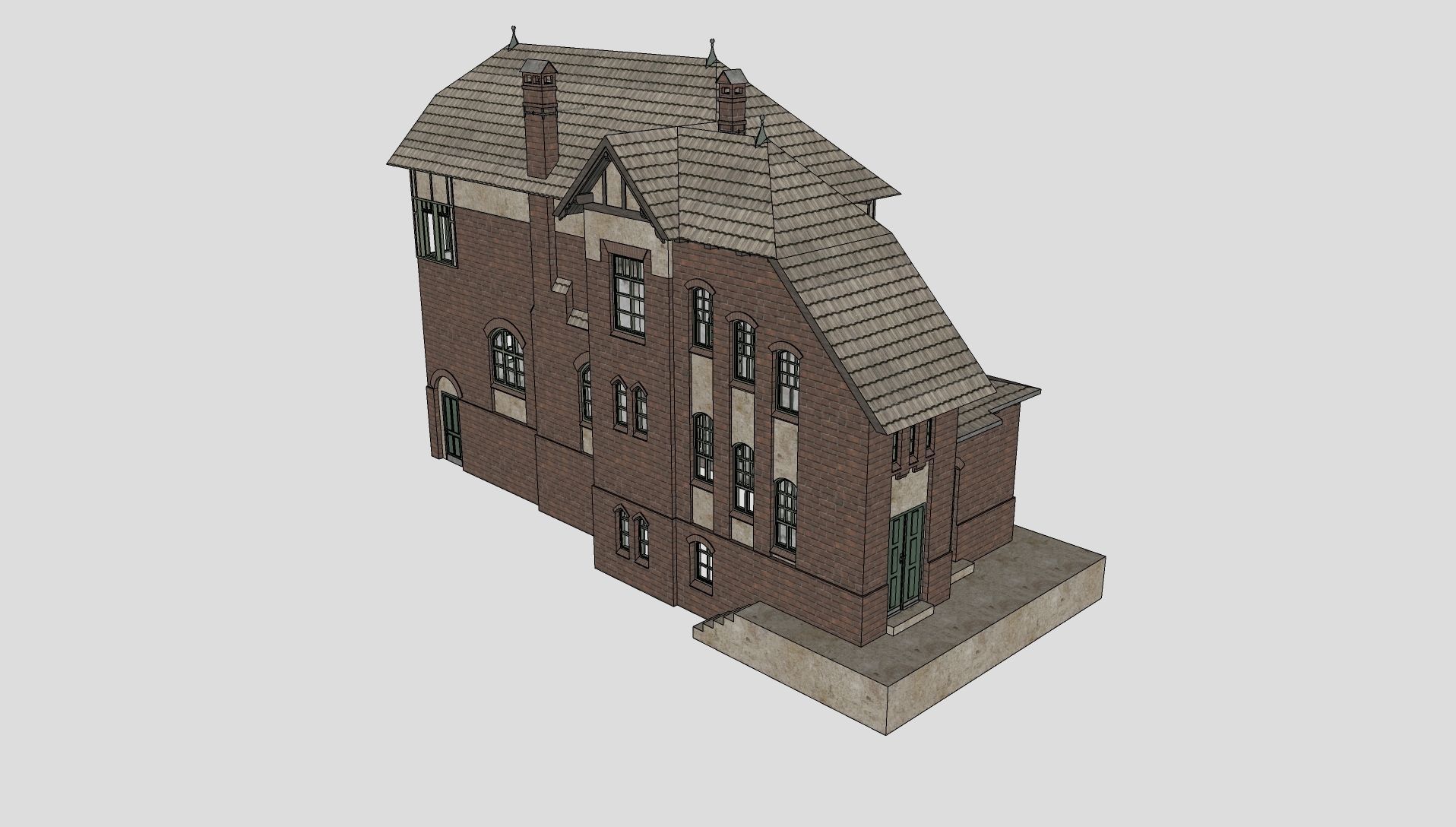 Berlin-Tegel signal box 3D model_8