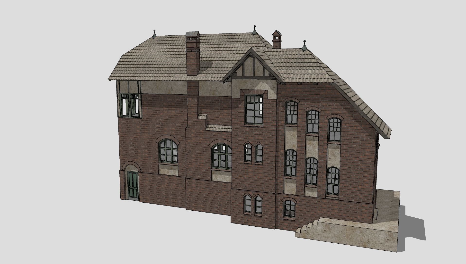 Berlin-Tegel signal box 3D model_3