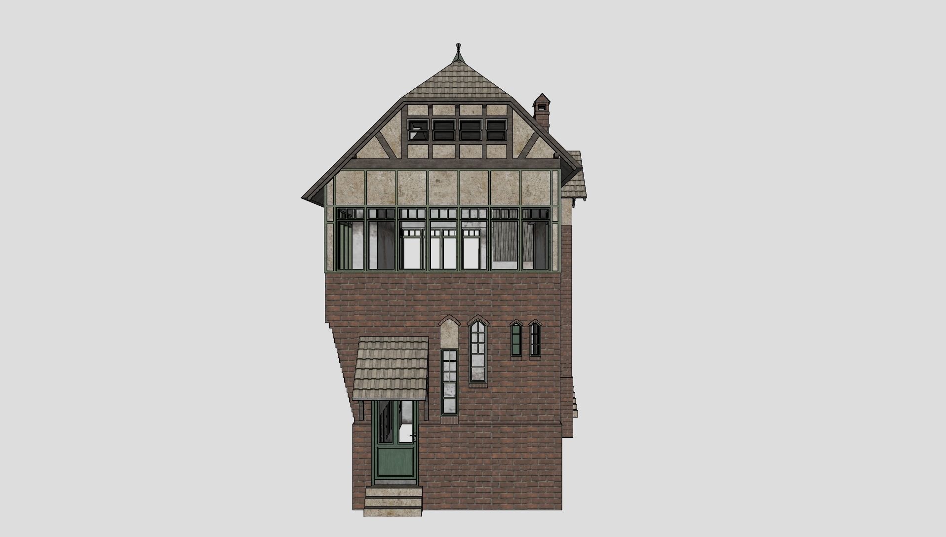 Berlin-Tegel signal box 3D model_9