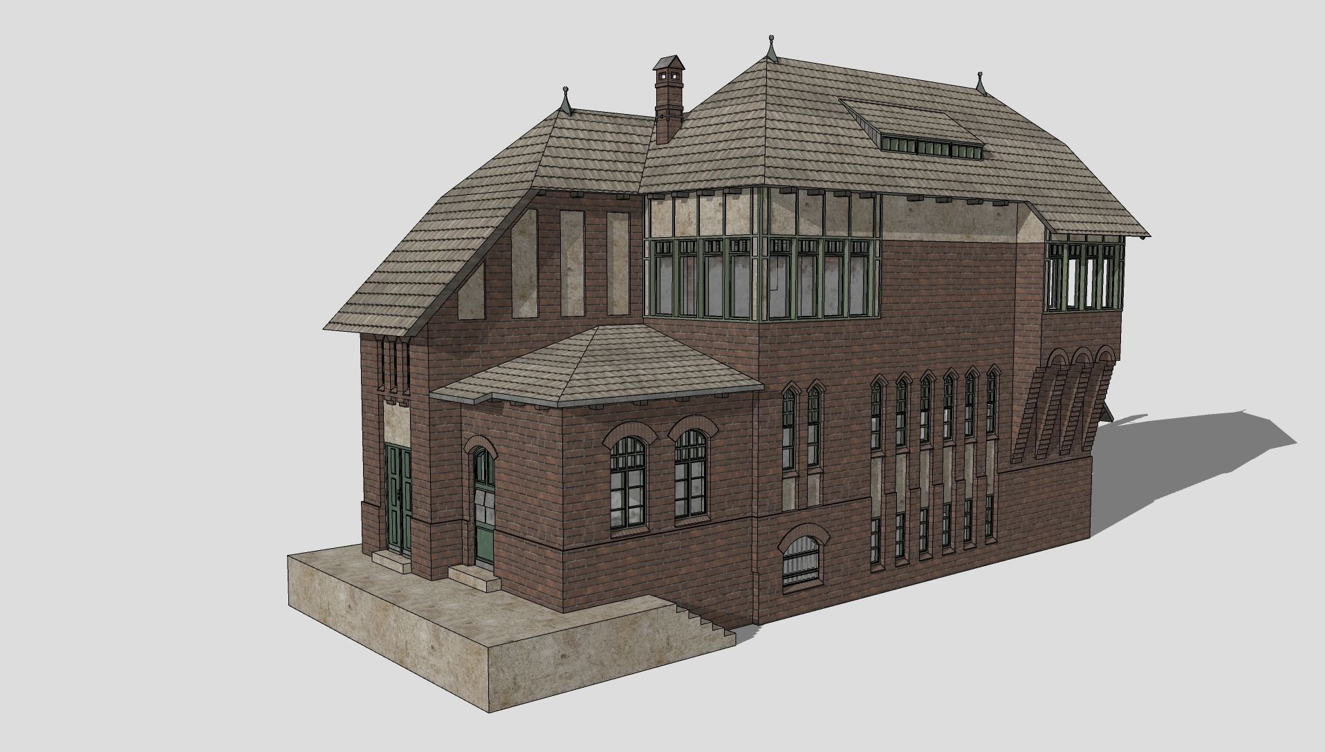 Berlin-Tegel signal box 3D model_4