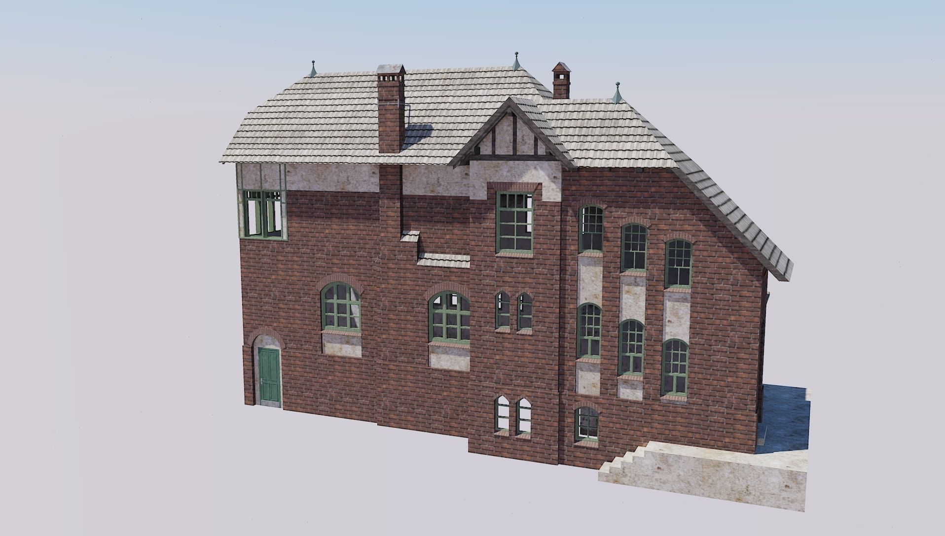 Berlin-Tegel signal box 3D model_2