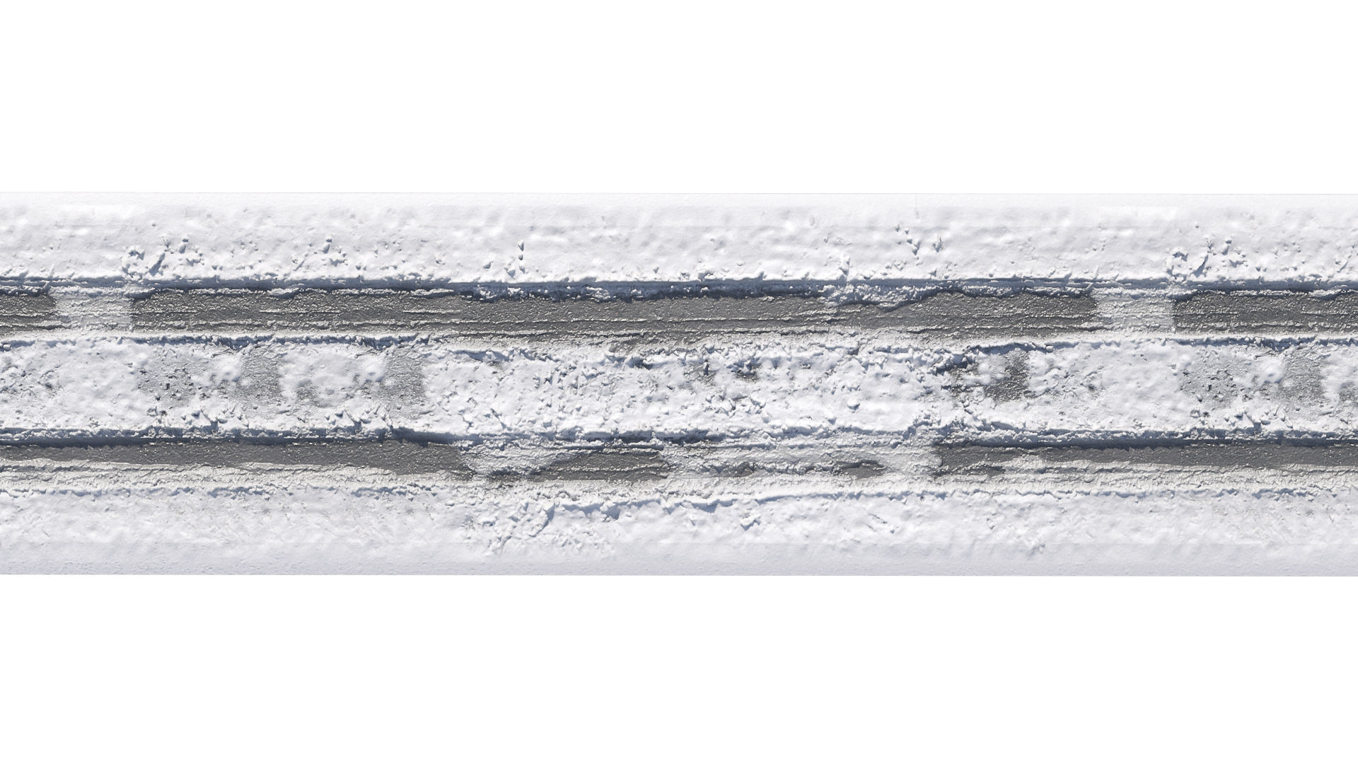 Snowy asphalt road 2 3D model_4