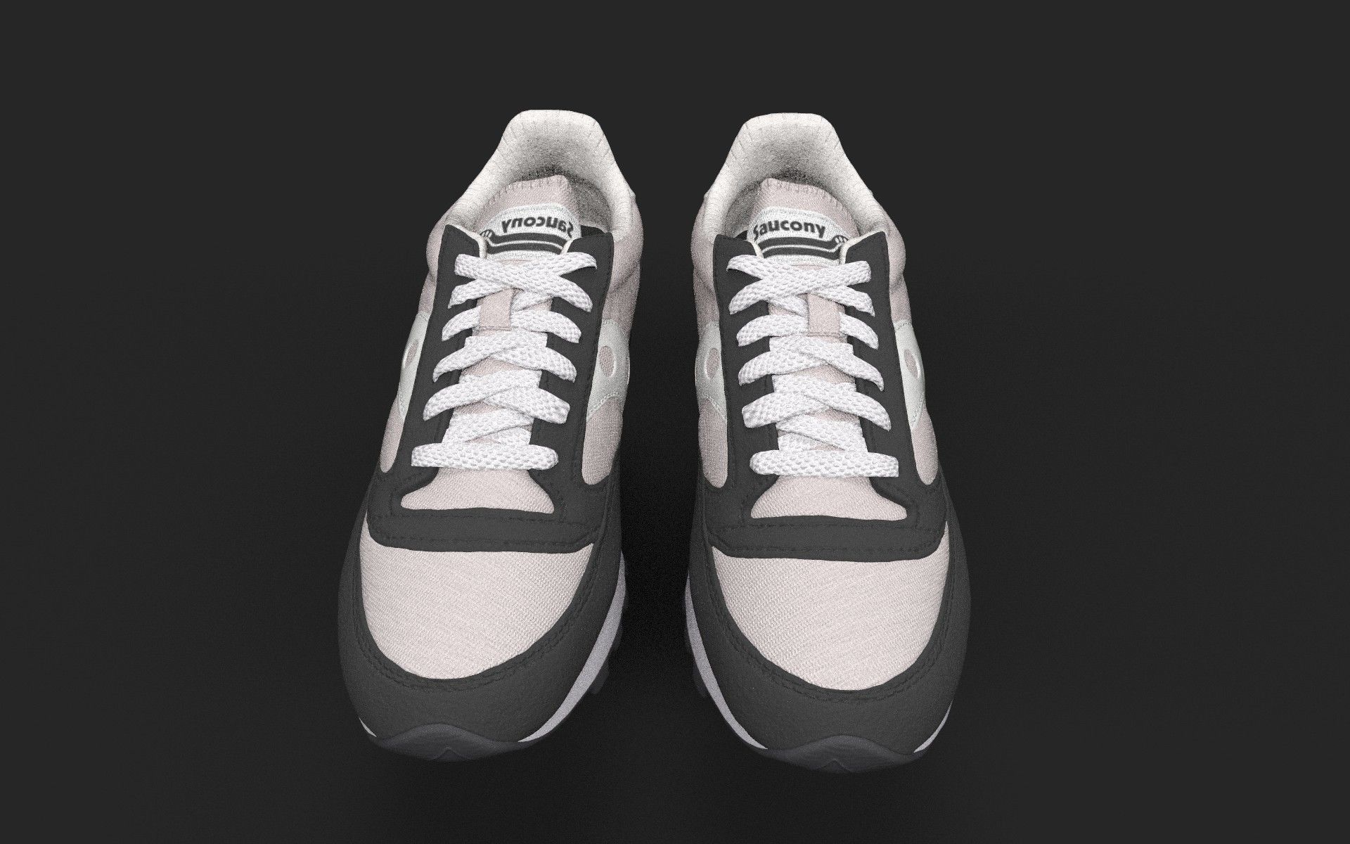 Casual shoe Low-poly 3D model_1