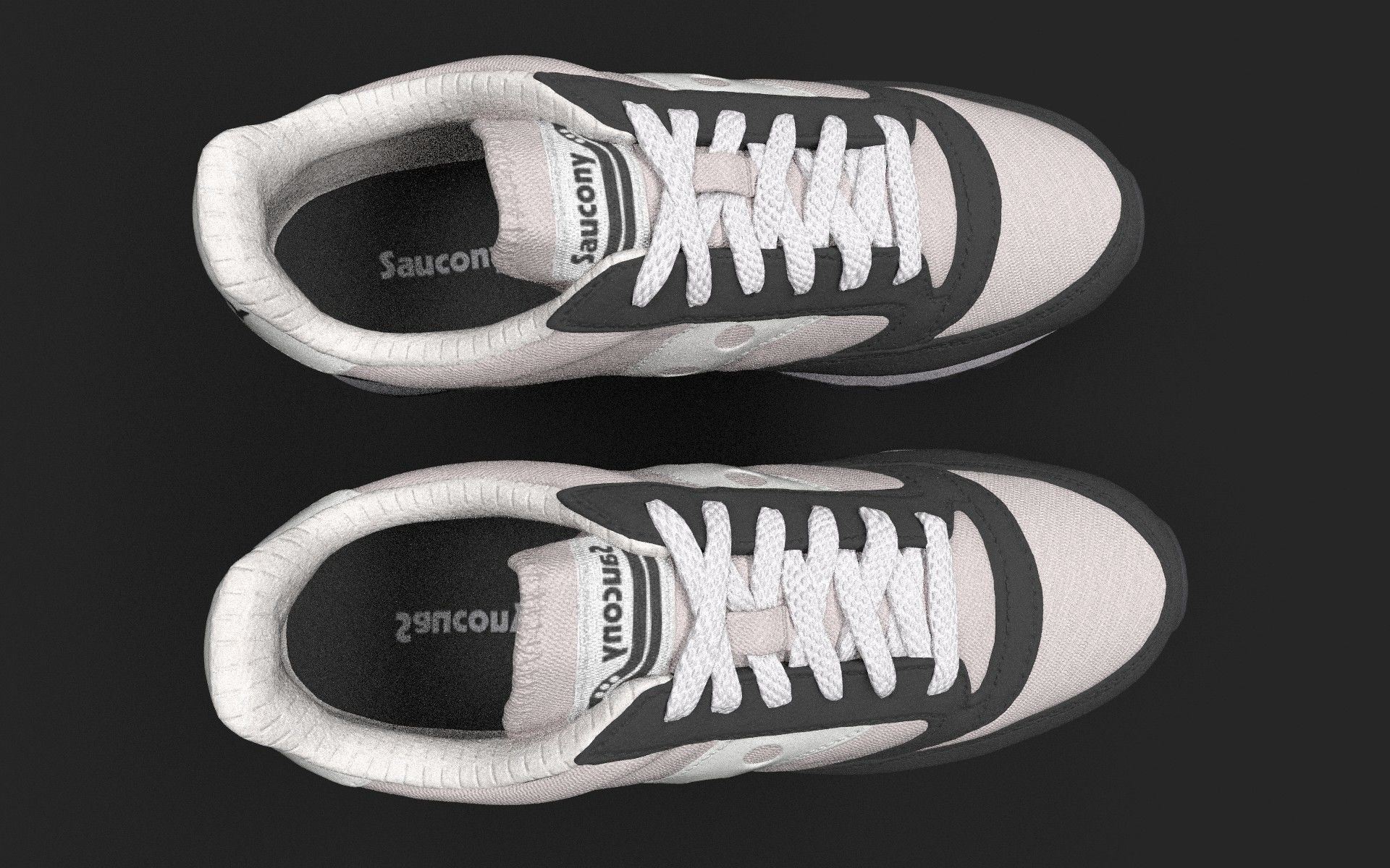 Casual shoe Low-poly 3D model_5