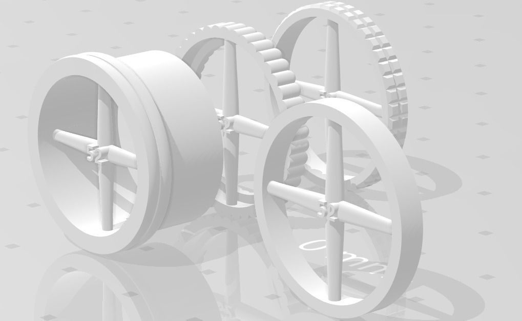 Quatre Classique Large Ring 3D print model_7