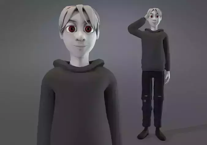 white skinned boy teenager