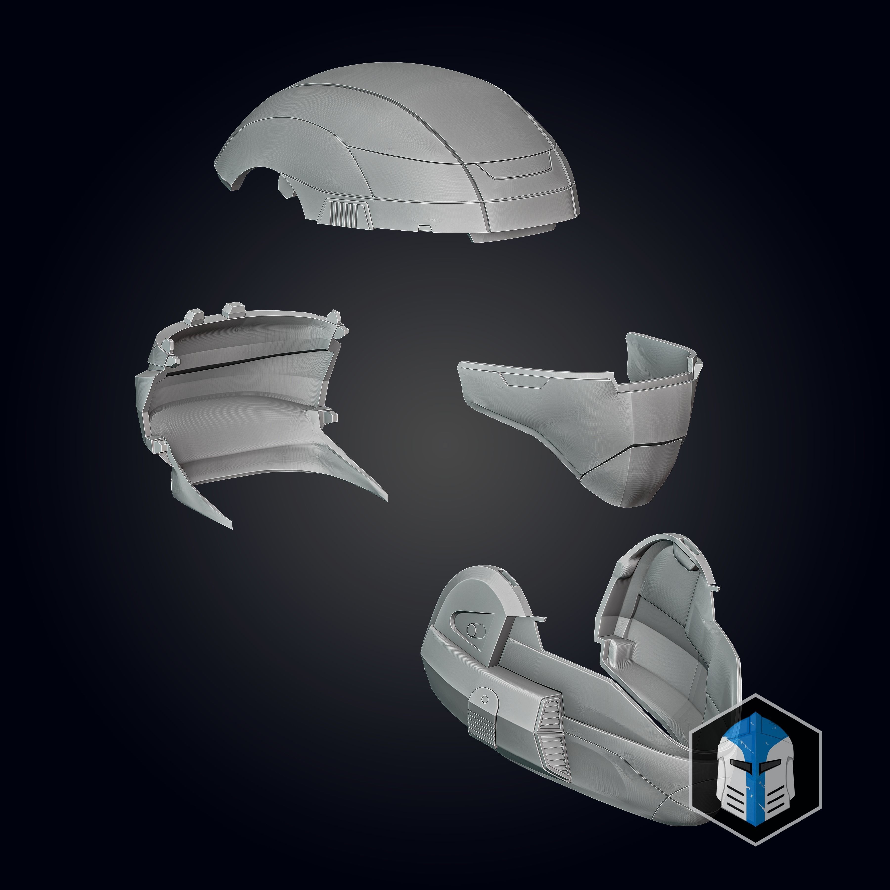 Halo Infinite ODST Helmet 3D print model_10