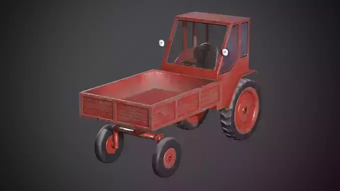 T-16 old soviet tractor farm