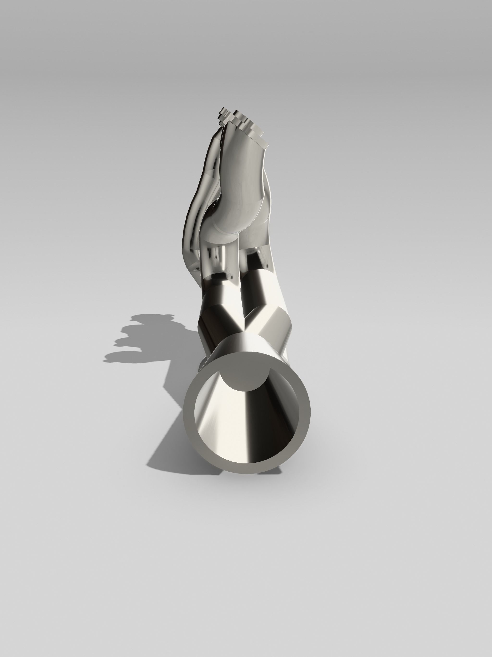 Pro Stock Header Exhaust and Collector 4 into 1 3D print model_5