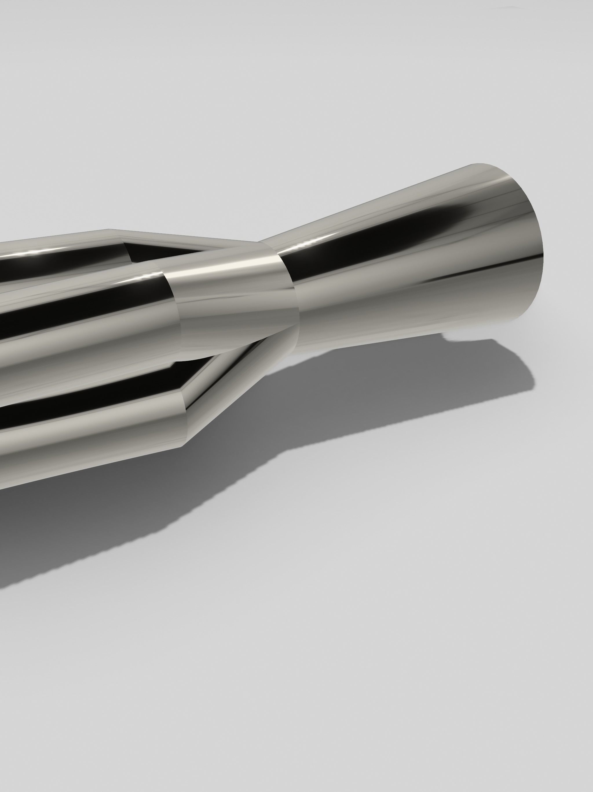 Pro Stock Header Exhaust and Collector 4 into 1 3D print model_3