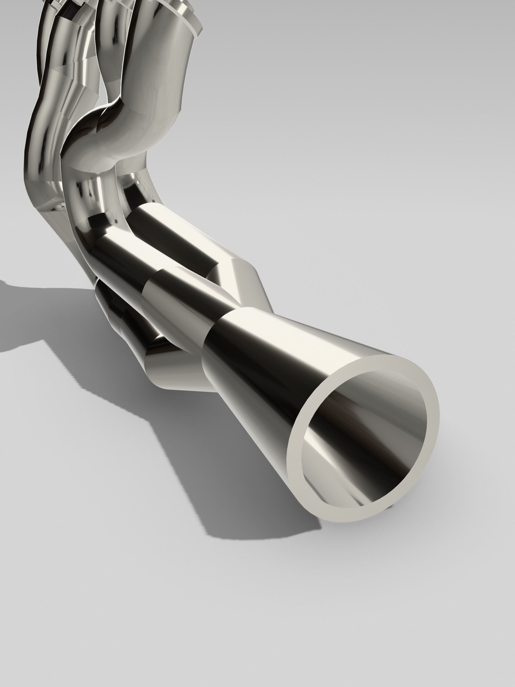 Pro Stock Header Exhaust and Collector 4 into 1 3D print model_4
