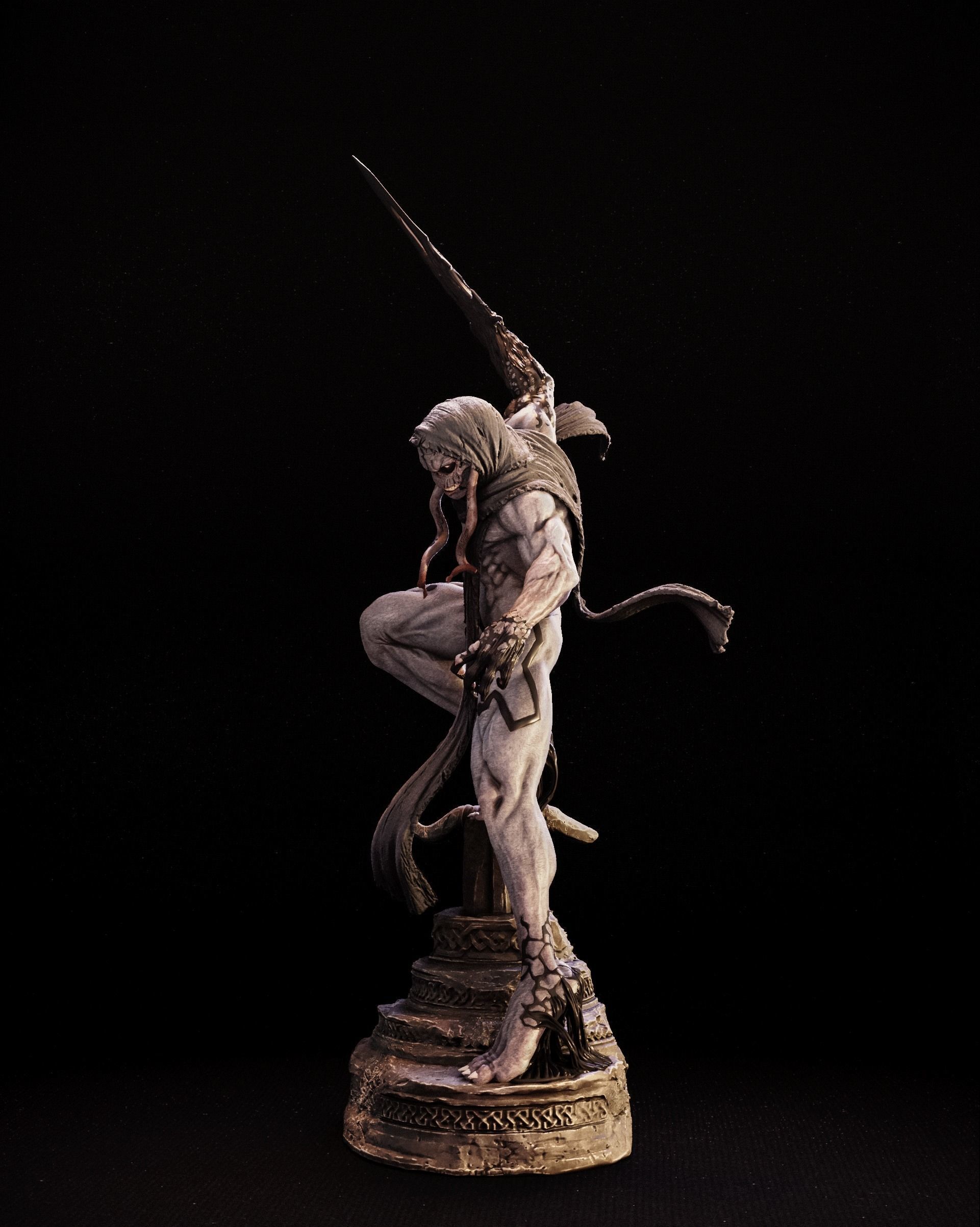 Gorr The GodButcher Statue  3D print model_8