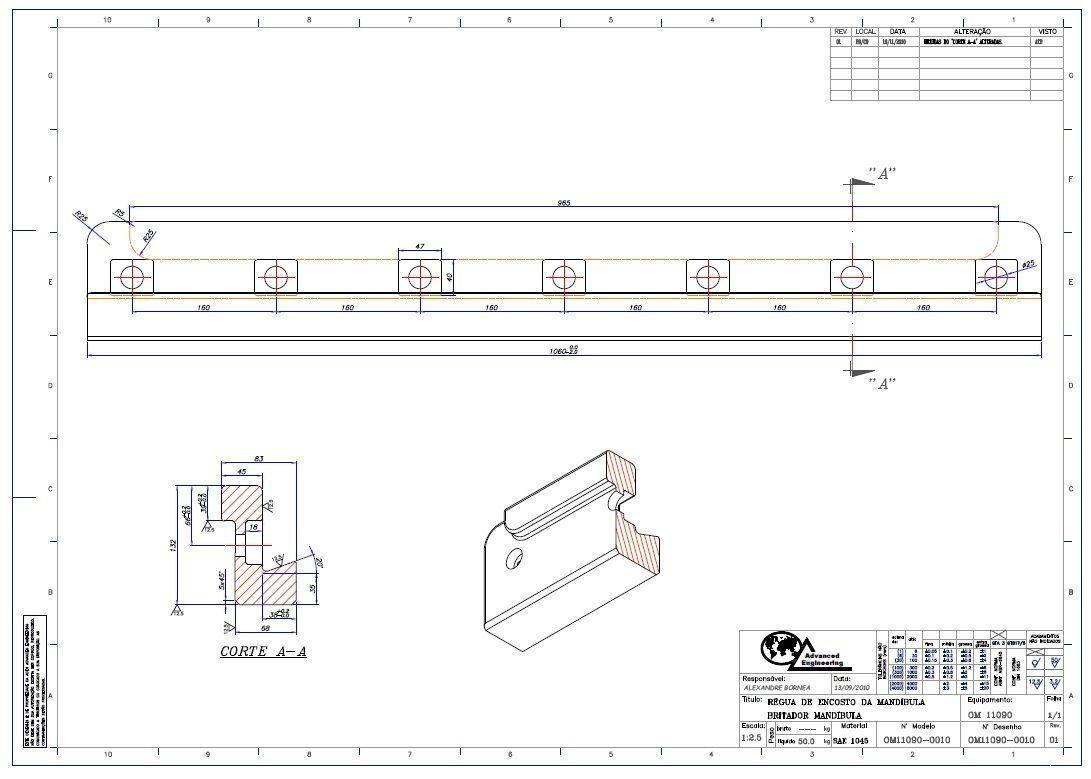 OMNI OC11090 JAW CRUSHER 3D and 2D model 3D model_7