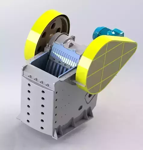 OMNI OC11090 JAW CRUSHER 3D and 2D model