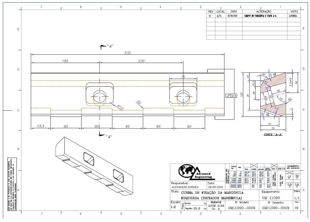 OMNI OC11090 JAW CRUSHER 3D and 2D model 3D model_5