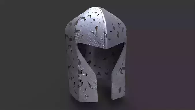 Old Medieval Helmet 3D model
