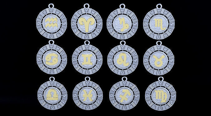 Zodiac signs  3D print model 3D print model