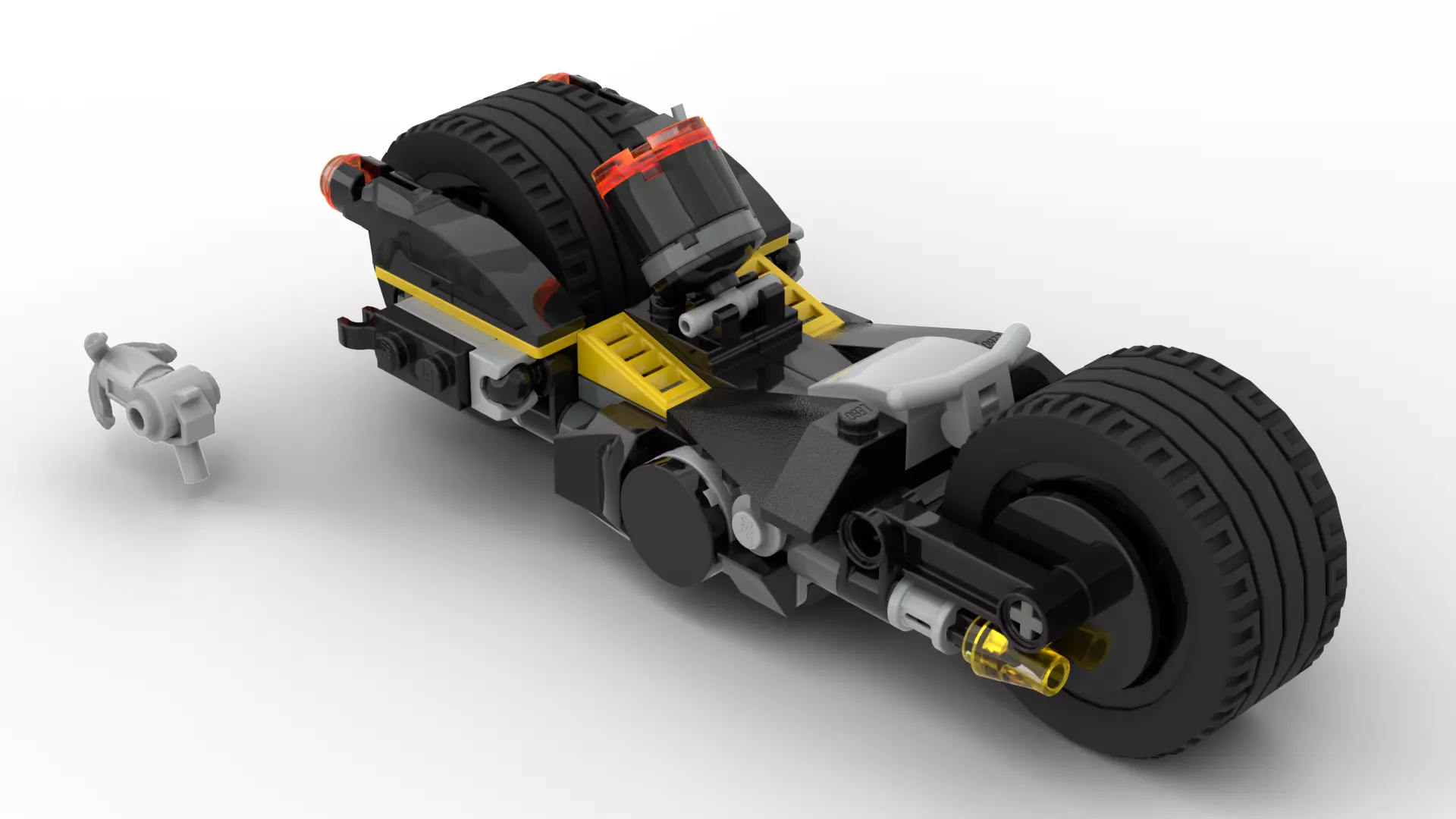LEGO Batman Bike 3D model_0