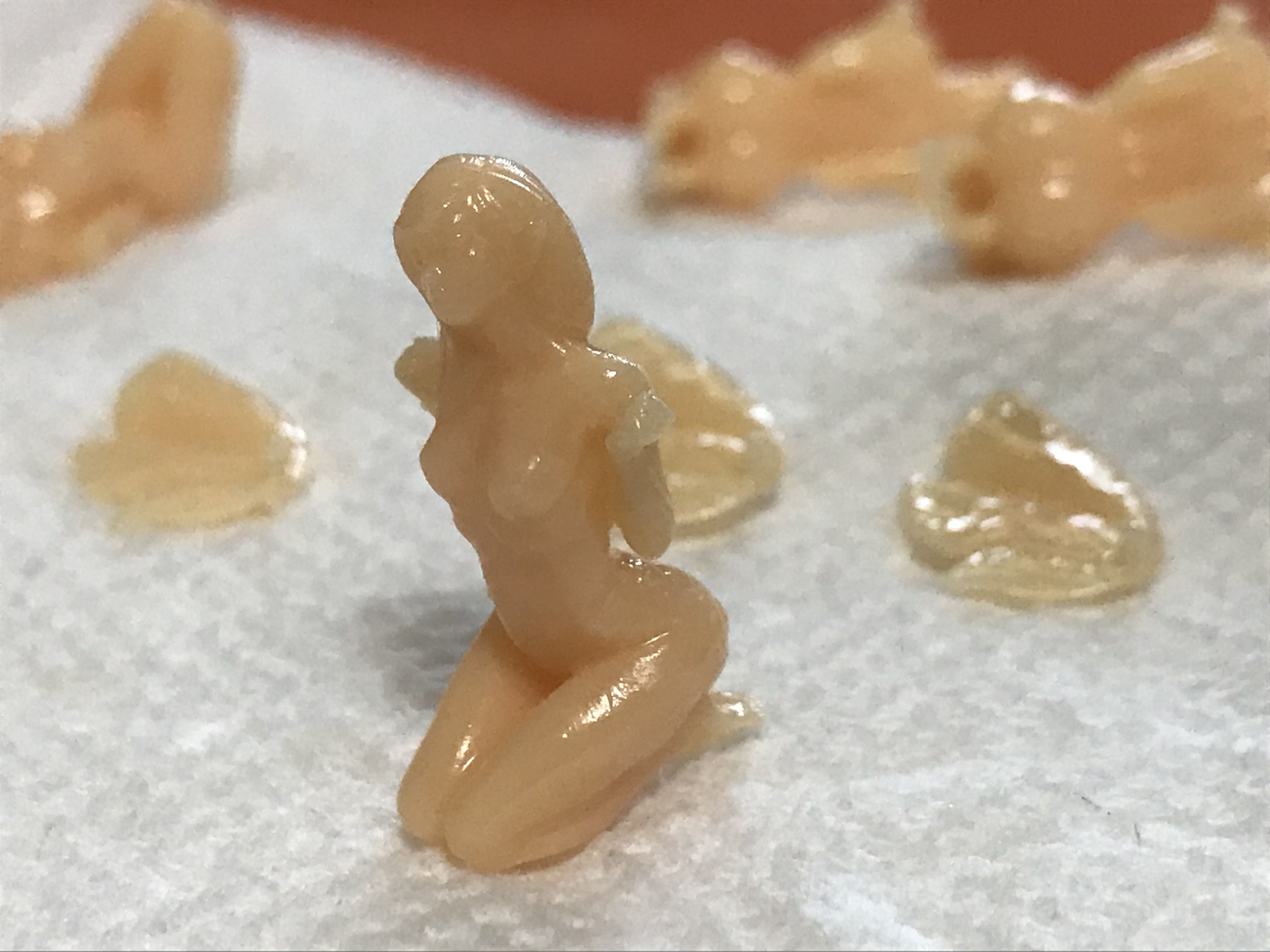 Fantasy Fairy kneeling 3D print model_5