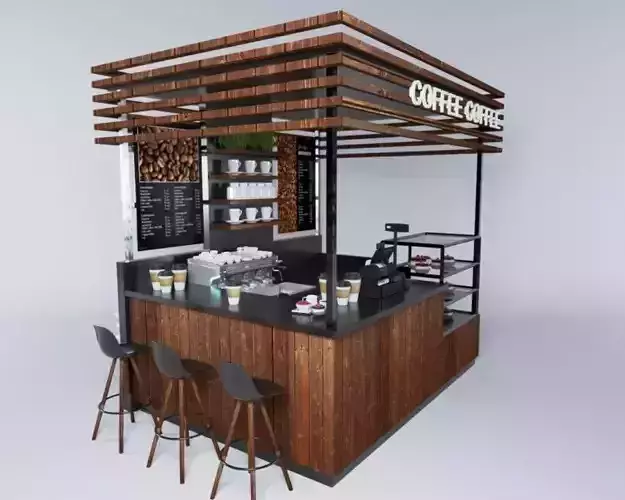 Coffee I Kiosk Model I Coffee Shop 