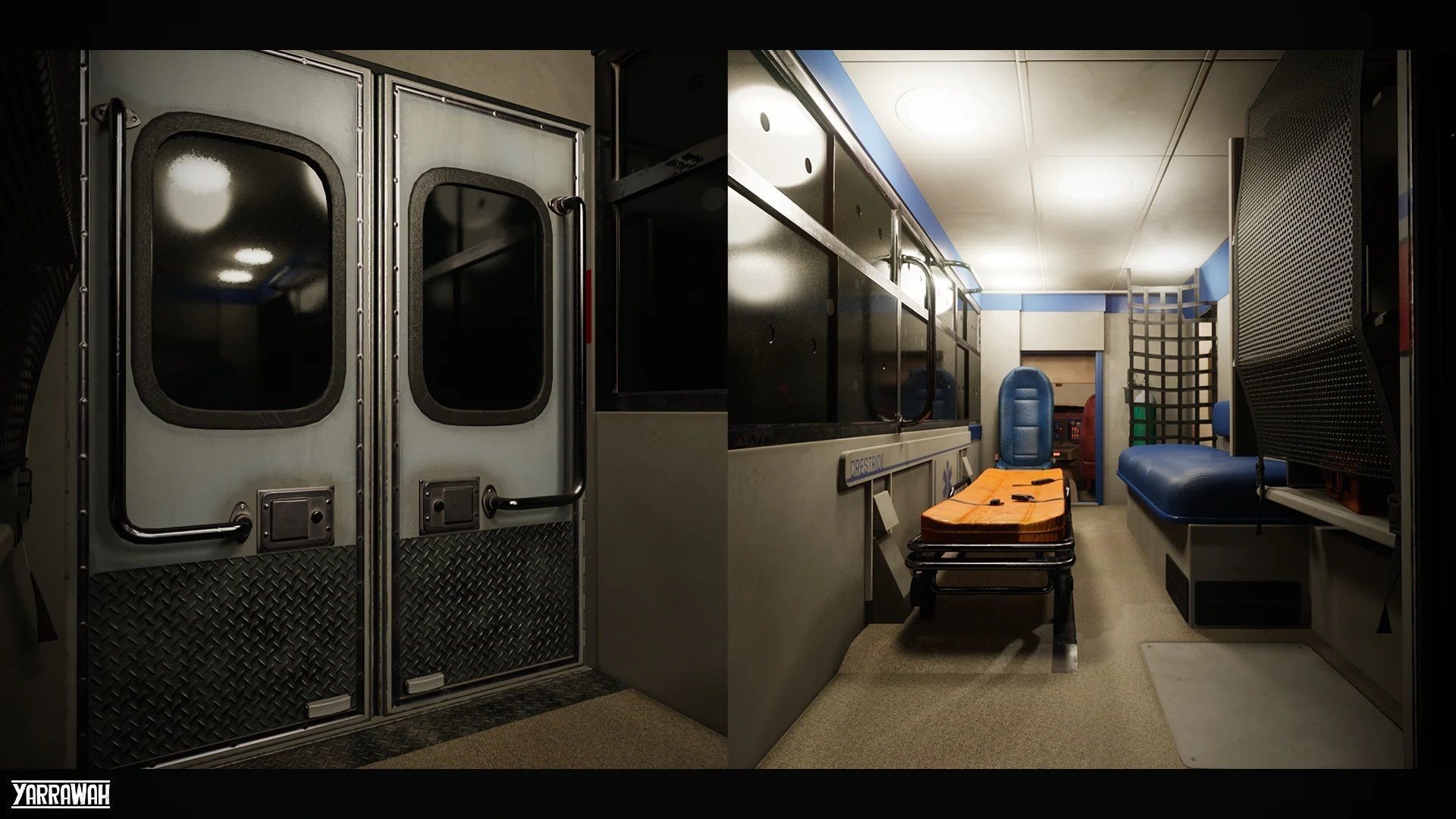 Ambulance - Drivable UE4 UE5 Low-poly 3D model_18