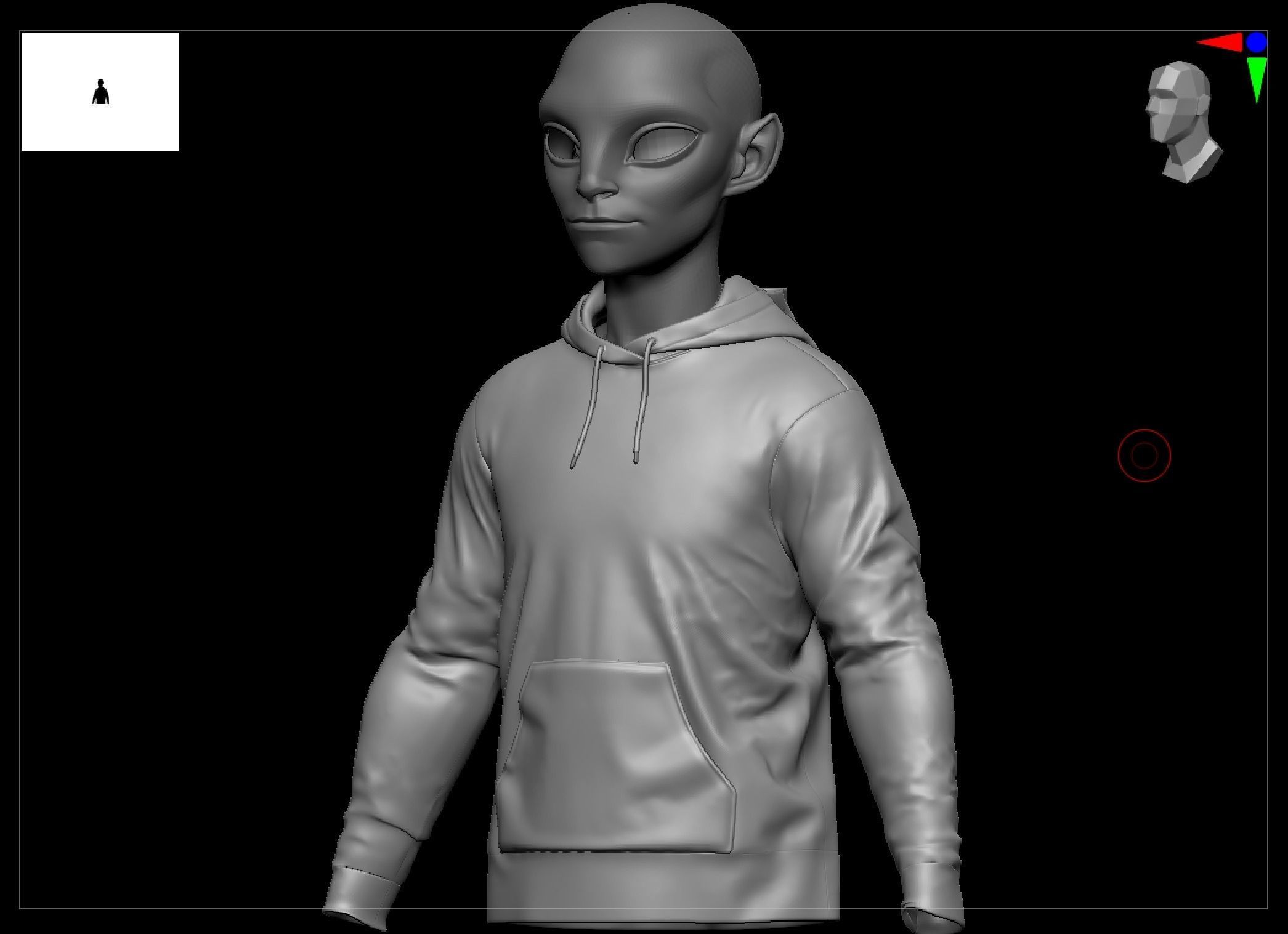 Alien NFT Model with all the source files and textures Low-poly 3D model_31