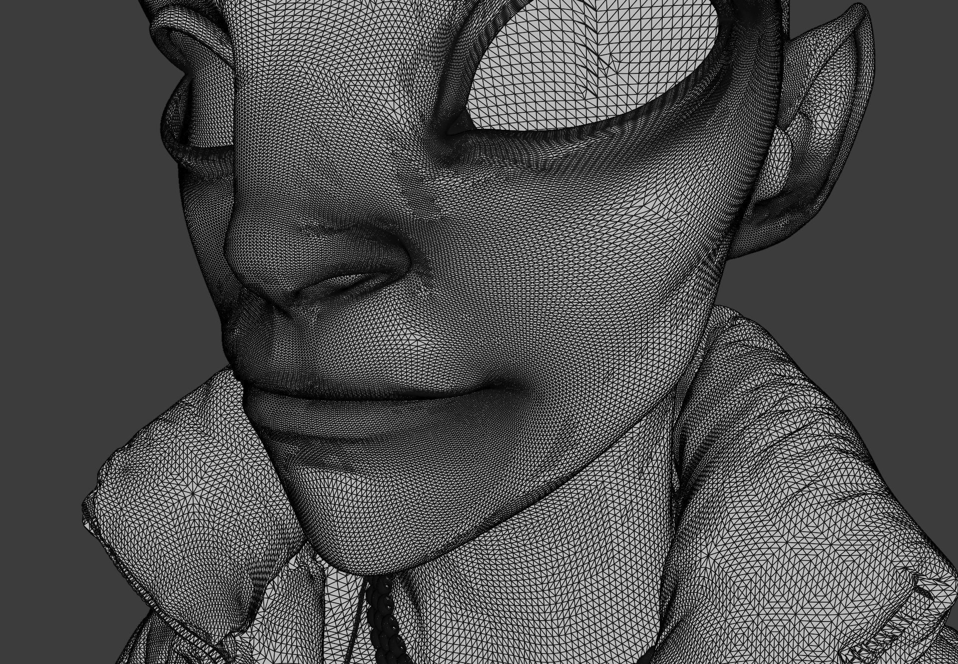 Alien NFT Model with all the source files and textures Low-poly 3D model_28