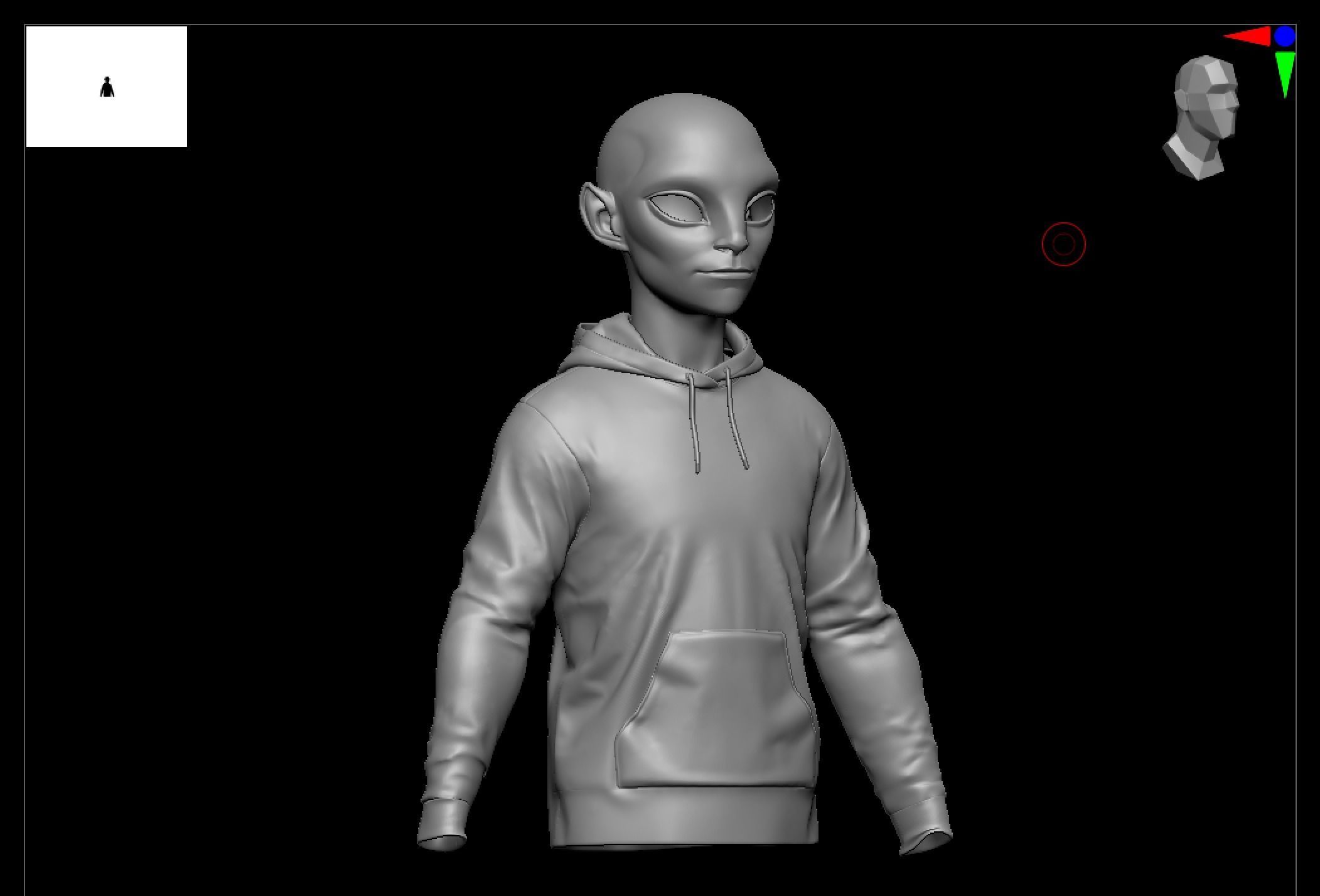 Alien NFT Model with all the source files and textures Low-poly 3D model_30