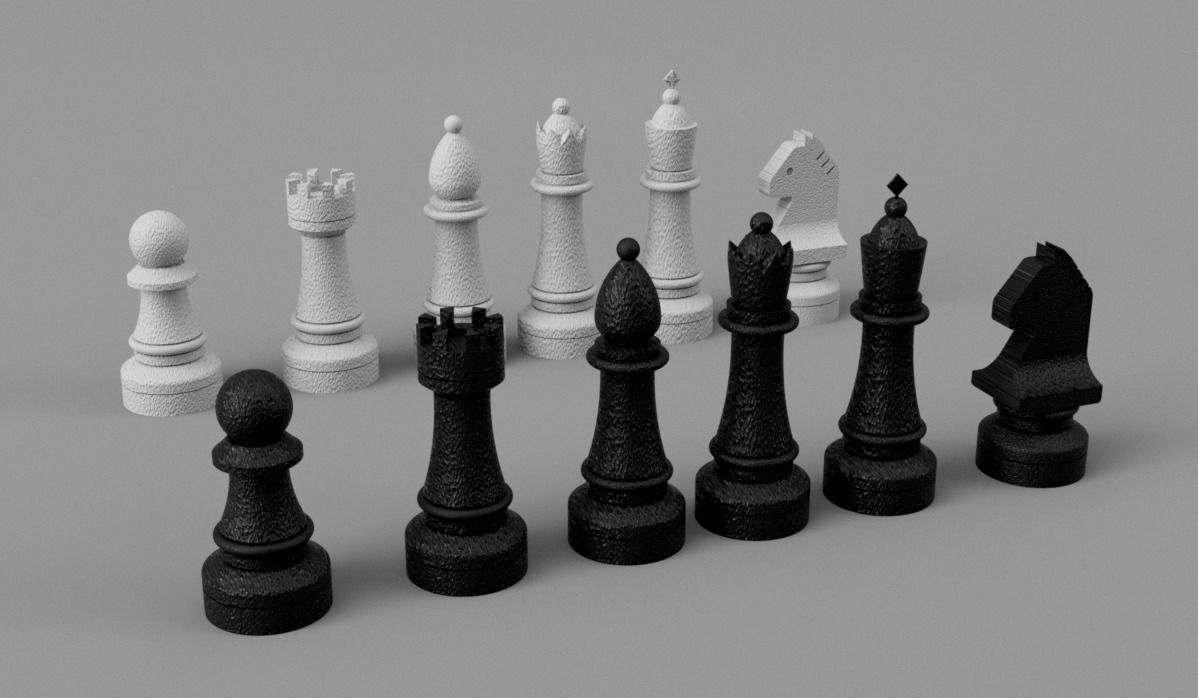 Chess parts type 1  3D model_3