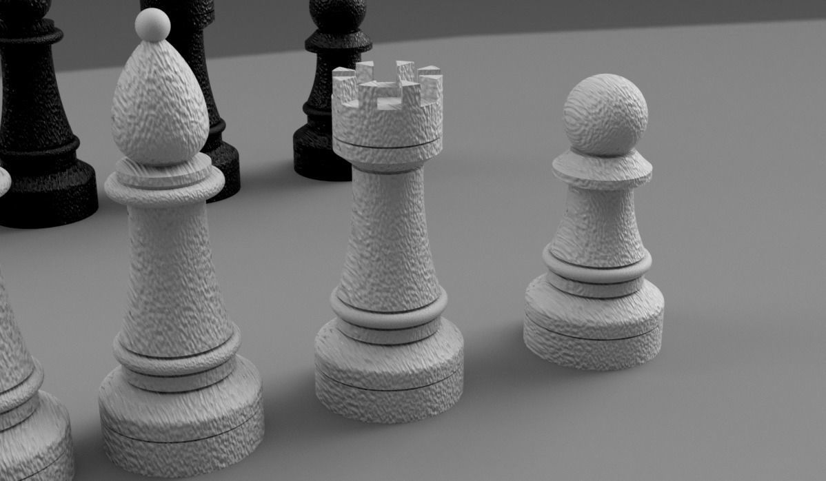 Chess parts type 1  3D model_5