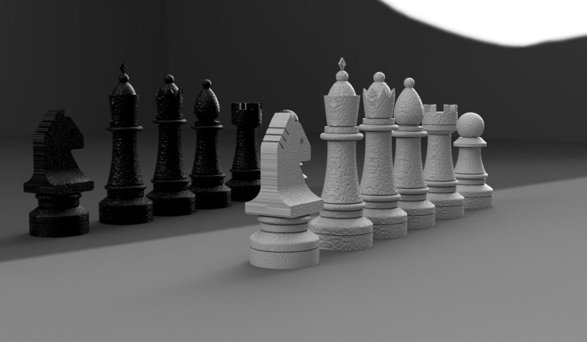 Chess parts type 1  3D model_4