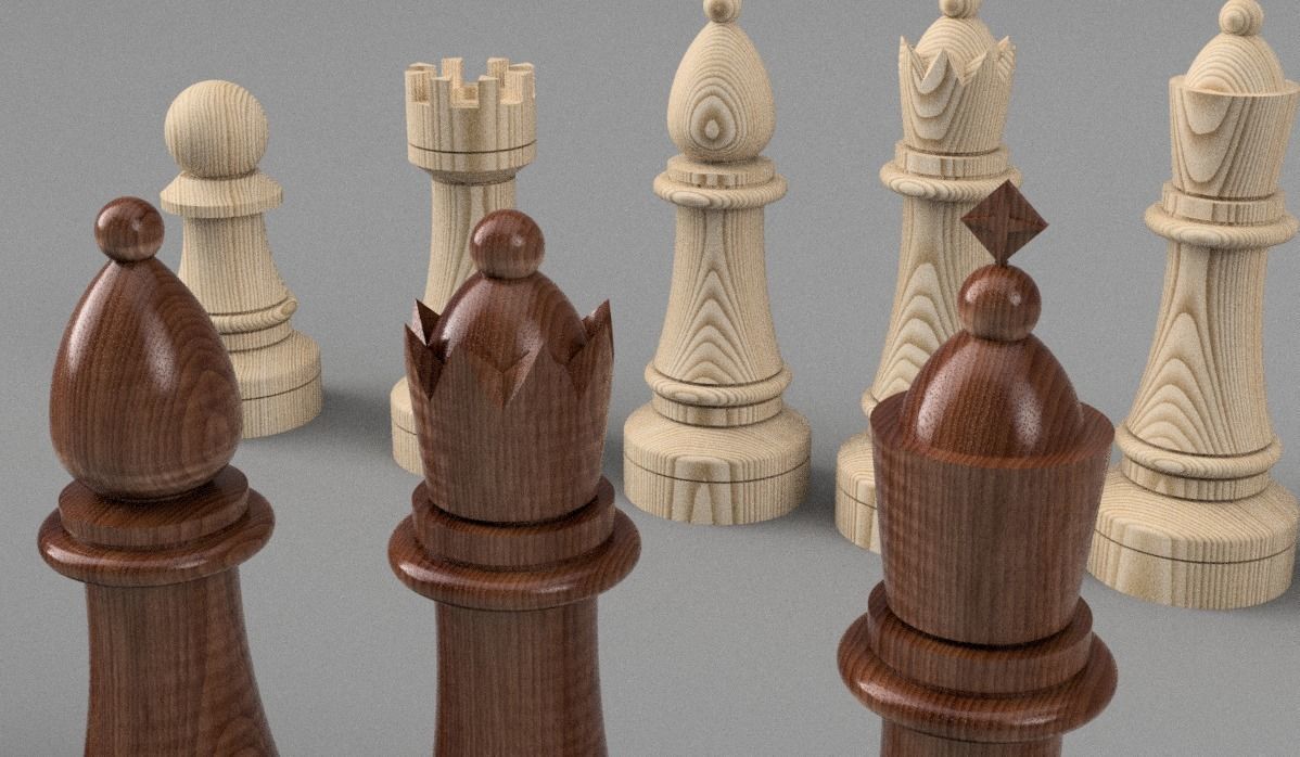 Chess parts type 1  3D model_9