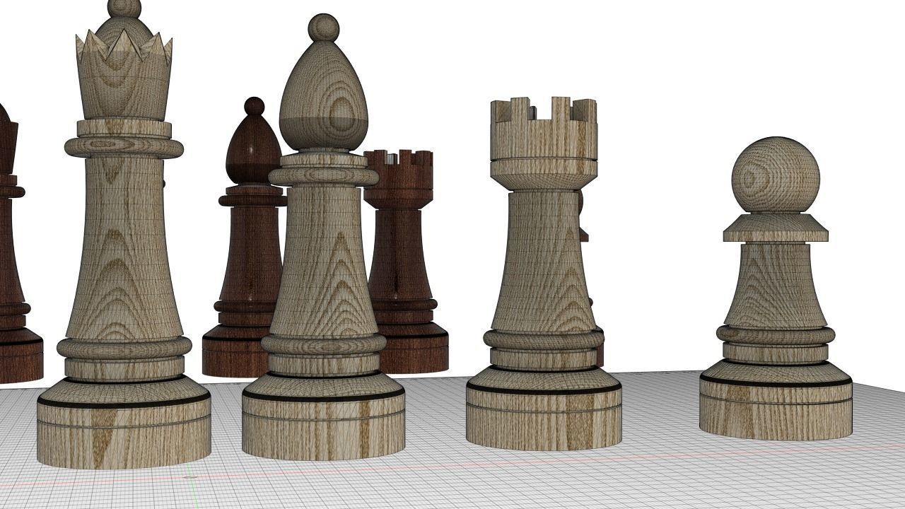 Chess parts type 1  3D model_16