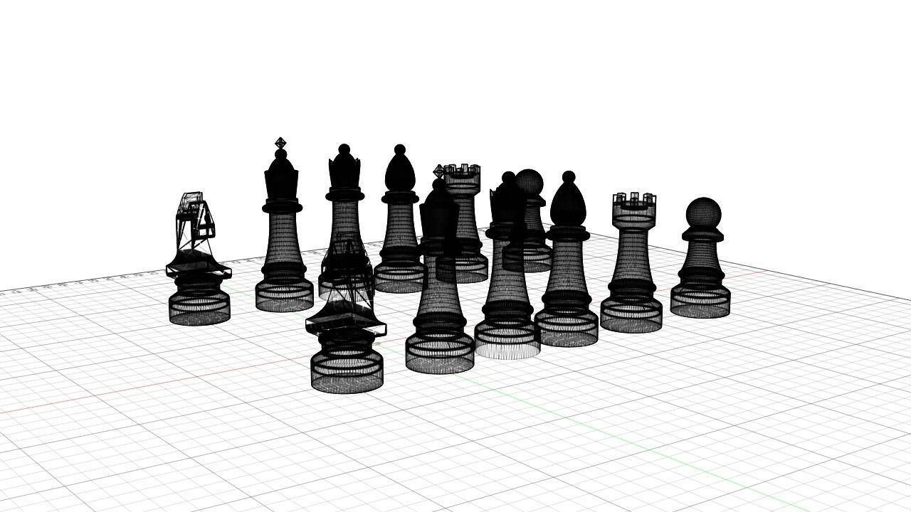 Chess parts type 1  3D model_11