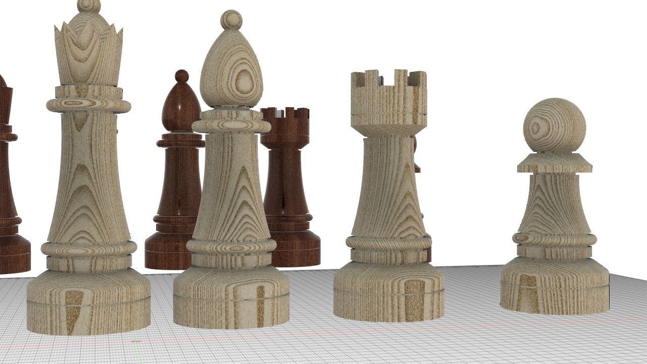 Chess parts type 1  3D model_15